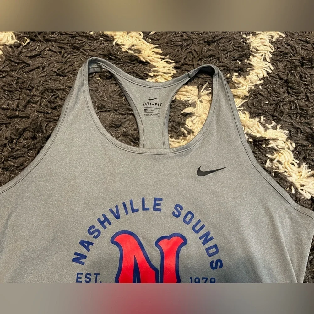 Nashville Sounds Nike Dri-Fit MiLB Tank Top Shirt
